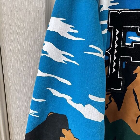 First Row Graphic Mountain Hoodie Full Zip Embroidered Applique Men's Size Large - Picture 9 of 16